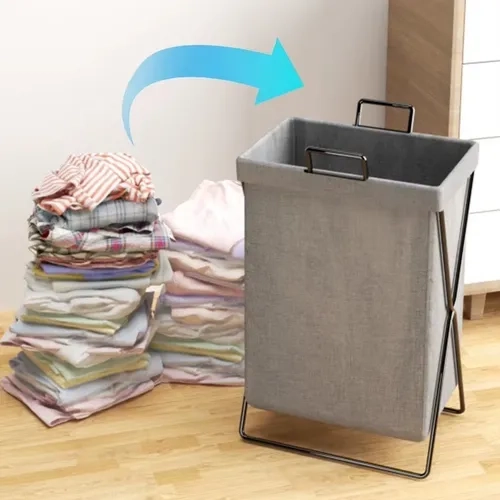 CANASTO PLEGABLE ROPA SUCIA LAVANDERIA - 8