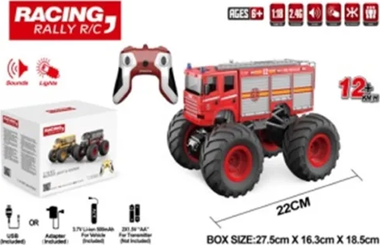 MONSTER TRUCK RC RECARGABLE LUCES Y SONIDO - 5