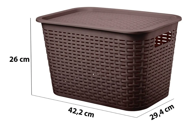 CANASTILLA ORGANIZADORA RATTAN 22L MULTIUSO - 4