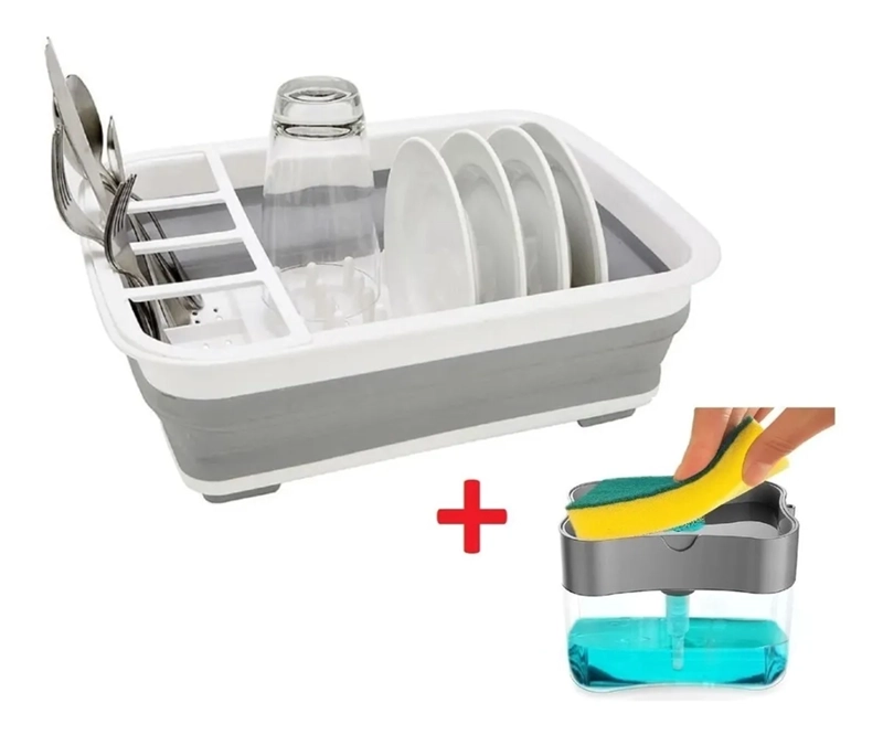 PACK ESCURRIDOR LOZA CON DISPENSADOR LAVALOZA - 2