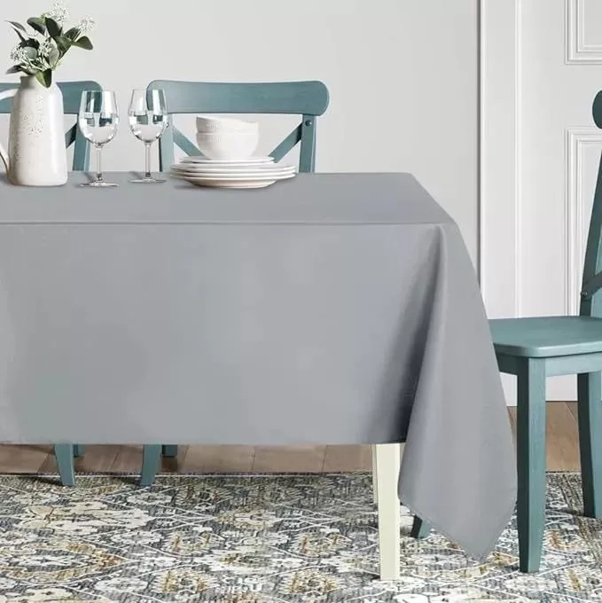 MANTEL RECTANGULAR ANTIMANCHAS 220X140 AURA ZEUS GRIS - 3