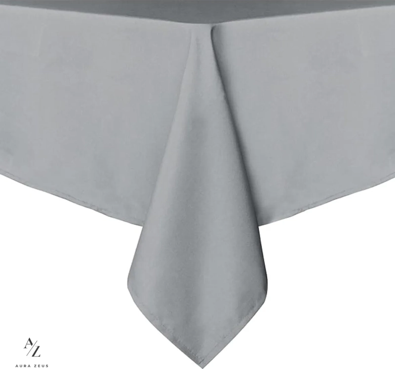 MANTEL RECTANGULAR ANTIMANCHAS 220X140 AURA ZEUS GRIS - 5
