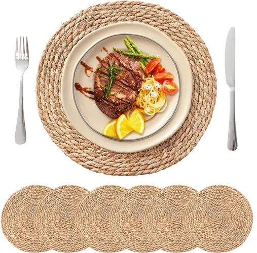 SET 6 INDIVIDUALES YUTE 35CM - 2