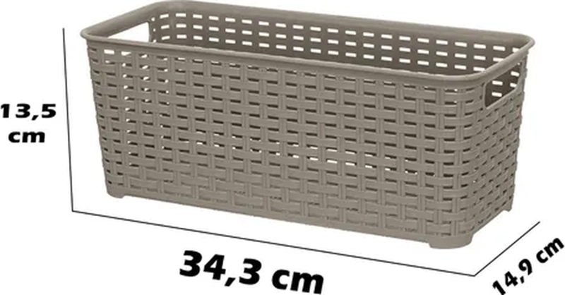 CANASTILLA ORGANIZADORA RATTAN 5.5L - 3