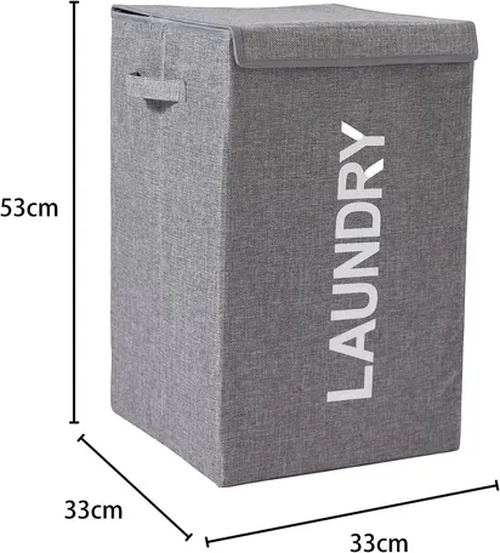 CAJA ORGANIZADORA ROPA SUCIA PLEGABLE CON TAPA 57L - 8