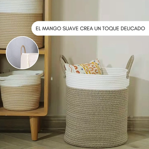 CESTO ROPA SUCIA PLEGABLE CON ASAS ORGANIZADOR - 3