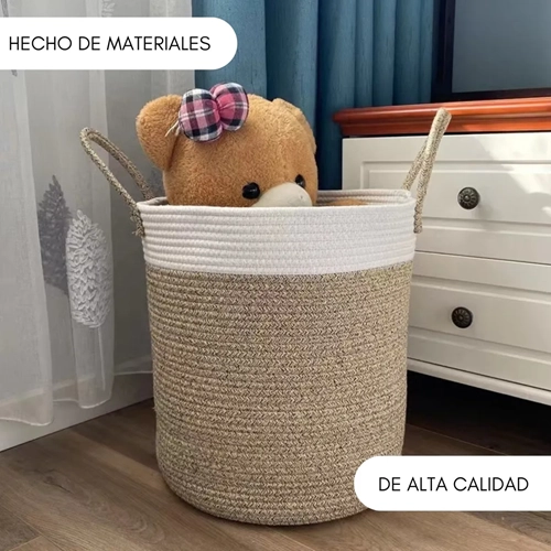 CESTO ROPA SUCIA PLEGABLE CON ASAS ORGANIZADOR - 4