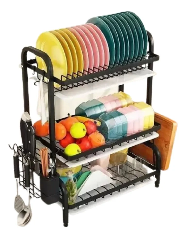 ESCURRIDOR LOZA PLATOS 3 NIVELES COCINA - 3