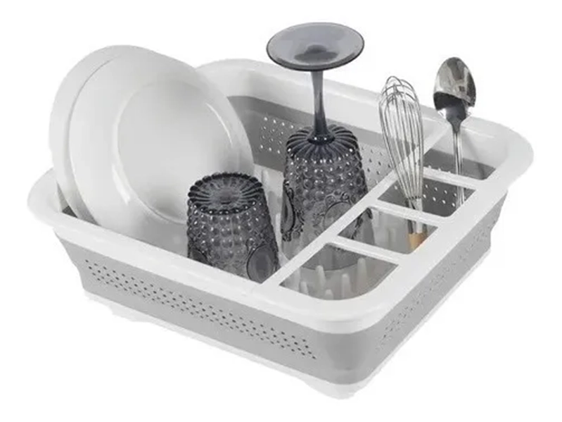 ESCURRIDOR PLATOS ORGANIZADOR PLEGABLE COCINA - 1