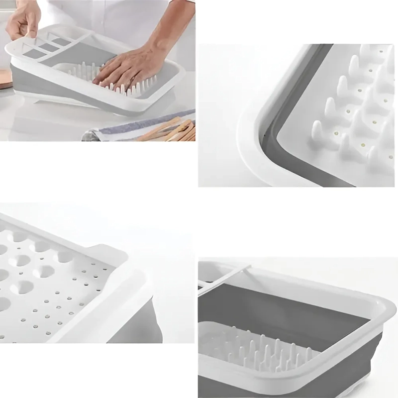 ESCURRIDOR PLATOS ORGANIZADOR PLEGABLE COCINA - 4