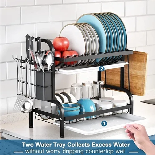 ESCURRIDOR LOZA 2 NIVELES COCINA - 4