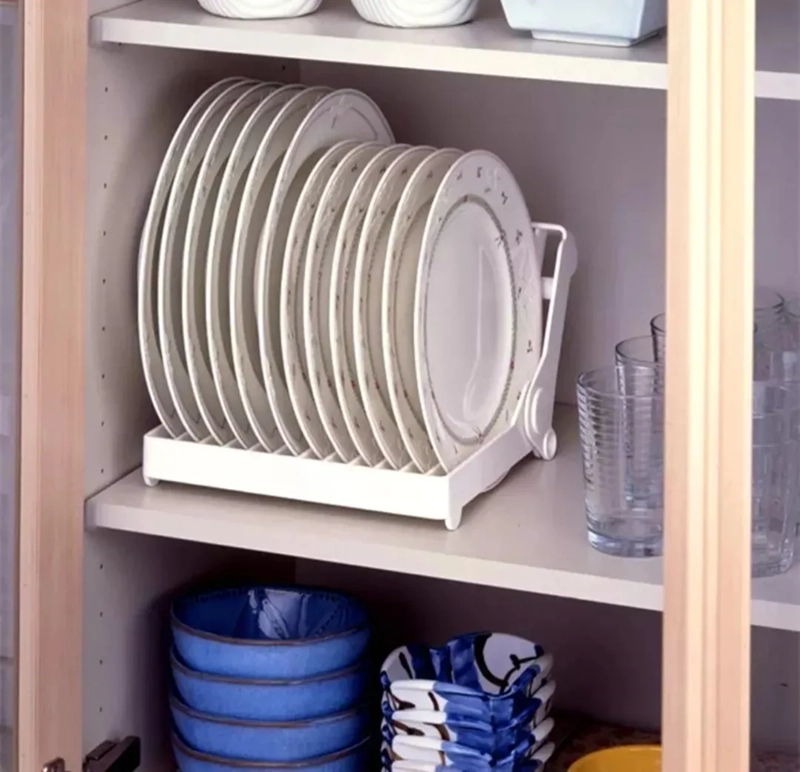 SECAPLATOS ESTANTE PLEGABLE ORGANIZADOR COCINA - 3