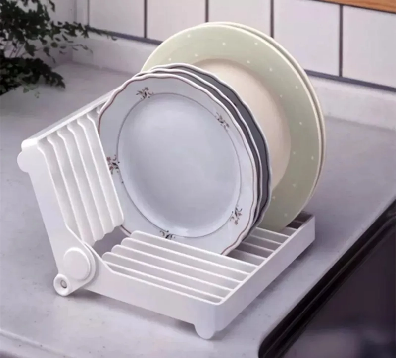 SECAPLATOS ESTANTE PLEGABLE ORGANIZADOR COCINA - 4