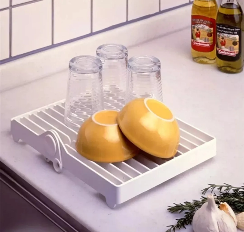 SECAPLATOS ESTANTE PLEGABLE ORGANIZADOR COCINA - 5