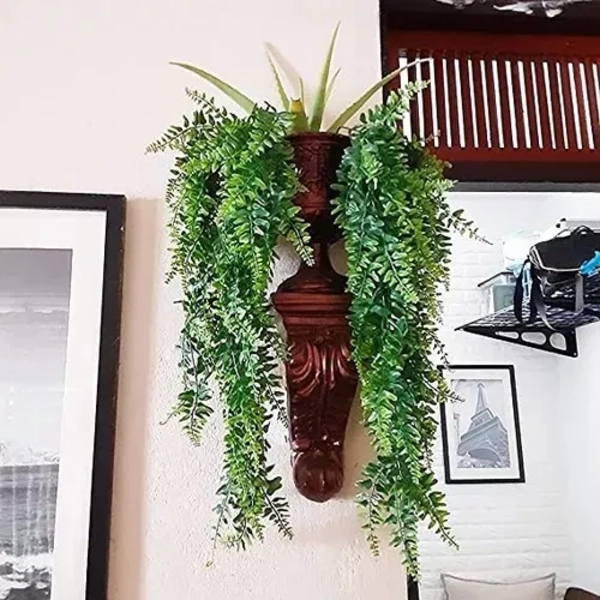 PLANTAS ARTIFICIALES 5 UDS BOSTON FERN COLGANTES - 6