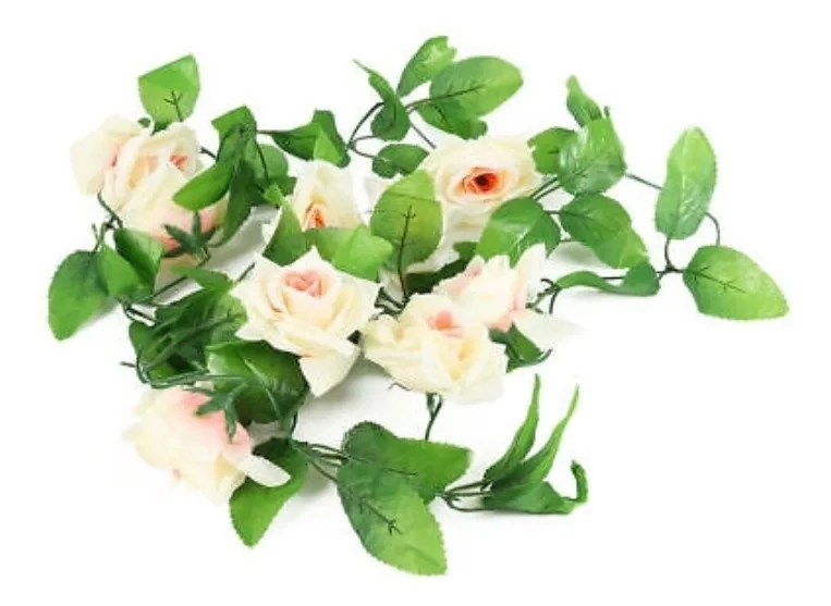 ROSAS GUIRNALDA ARTIFICIAL 230 CM COLGANTE - 2