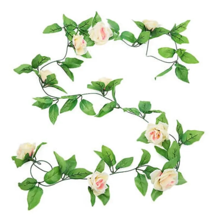 ROSAS GUIRNALDA ARTIFICIAL 230 CM COLGANTE - 4