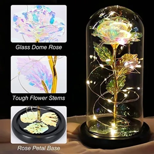 ROSA ETERNA ROMANTICA CON LUZ LED - 2