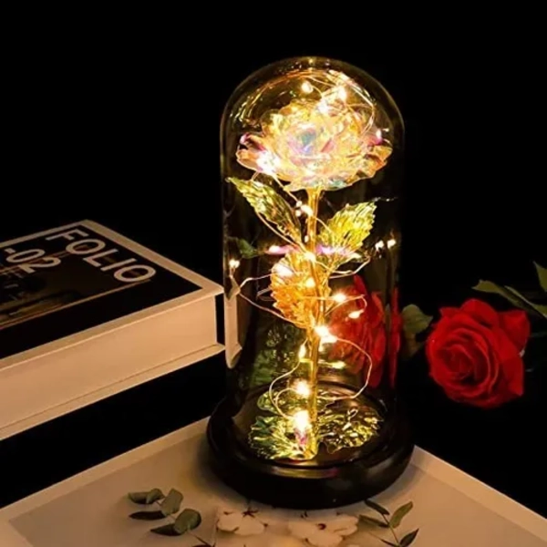 ROSA ETERNA ROMANTICA CON LUZ LED - 3