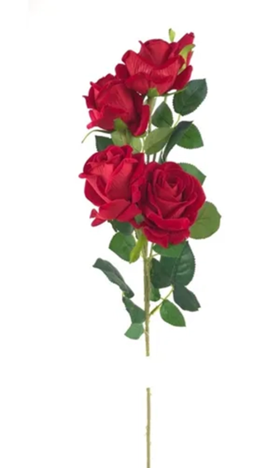 RAMO ROSAS ROJAS ARTIFICIALES 82 CM - 2