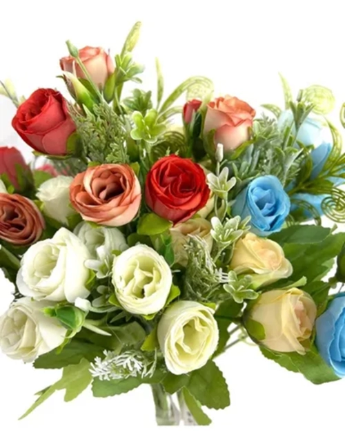RAMO FLORES ARTIFICIALES DECORACION HOGAR 30 CM - 4