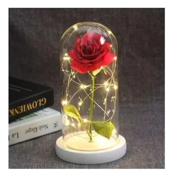 ROSA ETERNA PRESERVADA LED SAN VALENTIN ROJA - 6