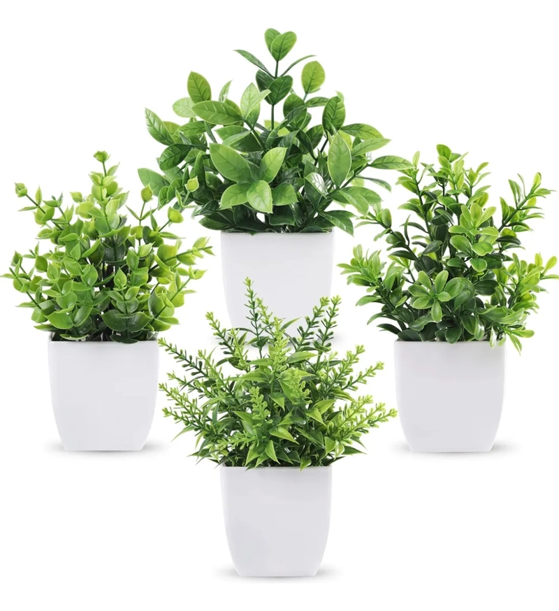 PLANTAS ARTIFICIALES NORPLAT 4 UDS MACETAS - 1