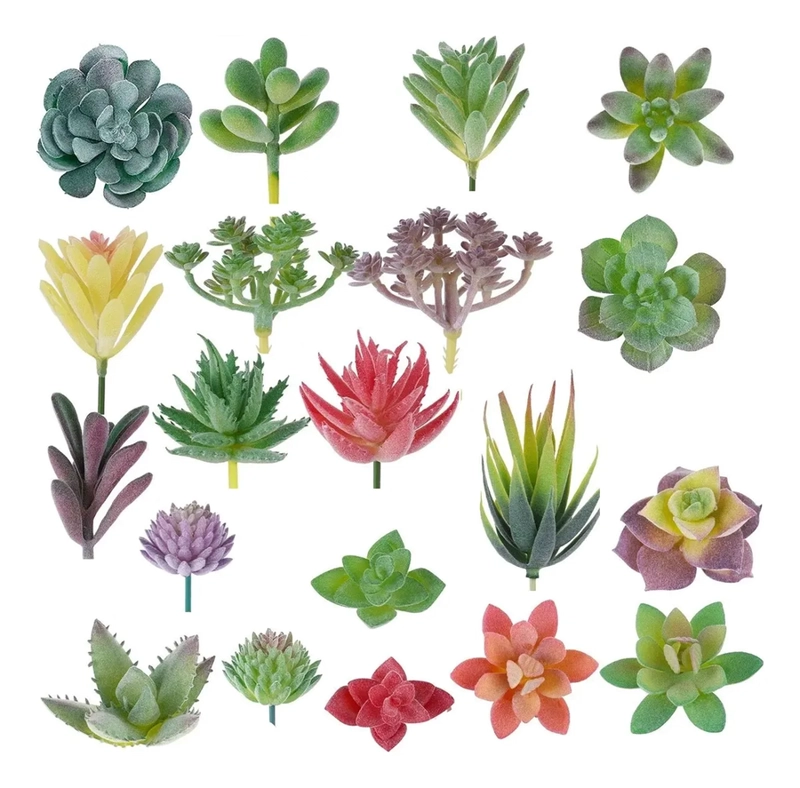 PLANTAS SUCULENTAS ARTIFICIALES 20 UDS MINI - 1
