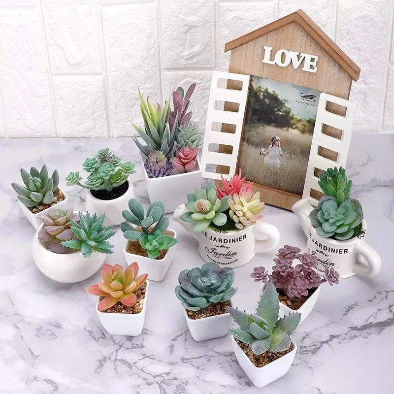 PLANTAS SUCULENTAS ARTIFICIALES 20 UDS MINI - 2