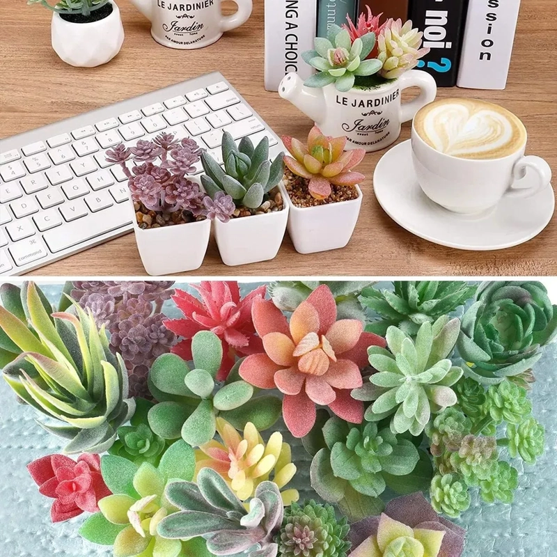 PLANTAS SUCULENTAS ARTIFICIALES 20 UDS MINI - 4
