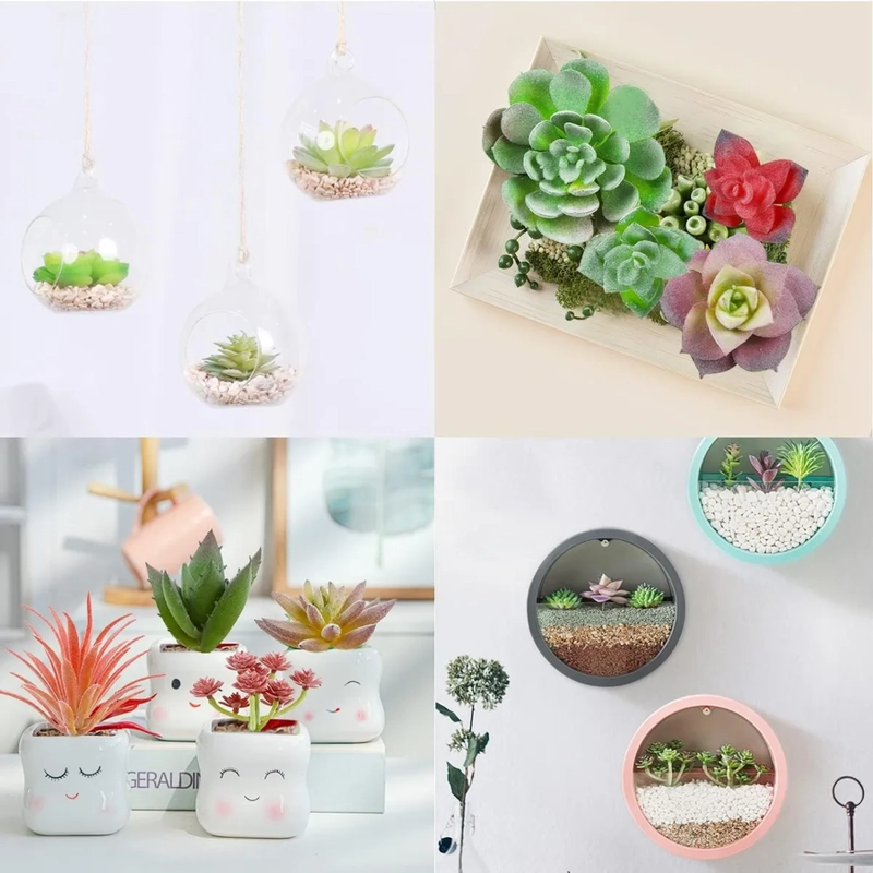 PLANTAS SUCULENTAS ARTIFICIALES 20 UDS MINI - 6