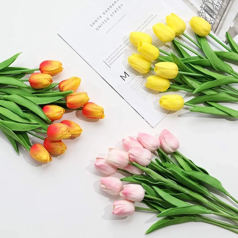 RAMO TULIPANES ARTIFICIALES 20 UDS DECORACION - 3