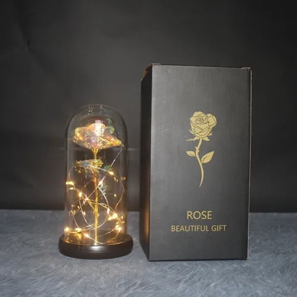 KIT ROSA ETERNA LUCES LED CUPULA VIDRIO - 3