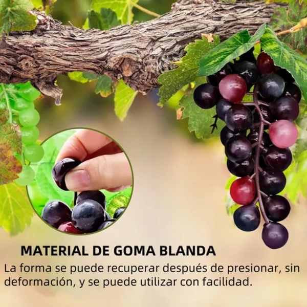UVAS ARTIFICIALES 60 UDS FRUTA SINTE TICA PURPURA - 4