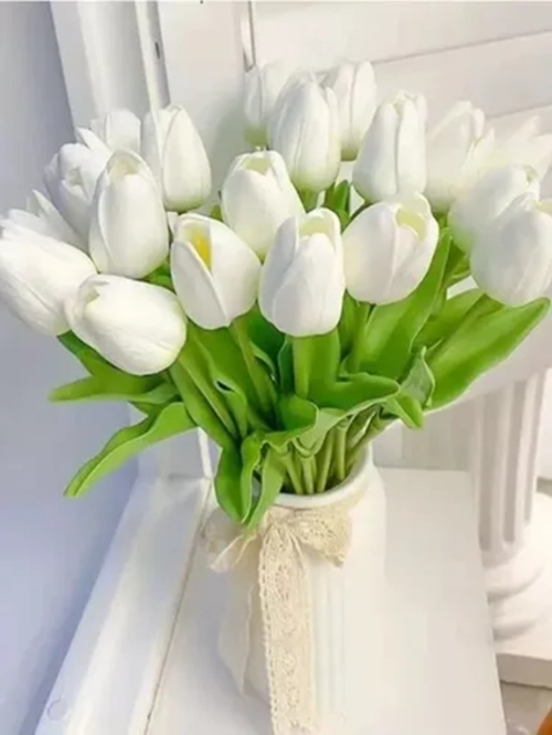 RAMOS TULIPANES ARTIFICIALES DECORACION HOGAR - 4