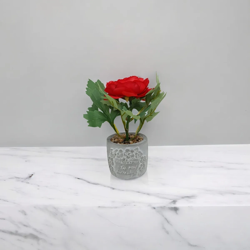 FLOR ARTIFICIAL DECORATIVA ROSA VARIADOS - 3
