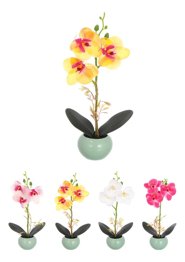 FLOR ARTIFICIAL DECORATIVA ORQUIDEA - 1