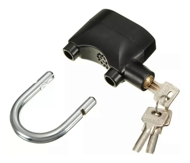 CANDADO ALARMA PARA MOTO, BICICLETA, CASA COMERCIAL 110DB + PILA - 3