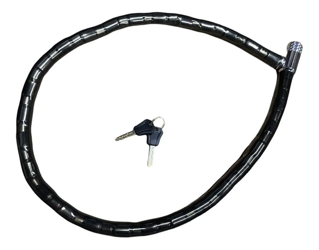 CANDADO GRUESO PARA MOTO Y BICICLETA ANTIRROBO PROFESIONAL NEGRO - 2