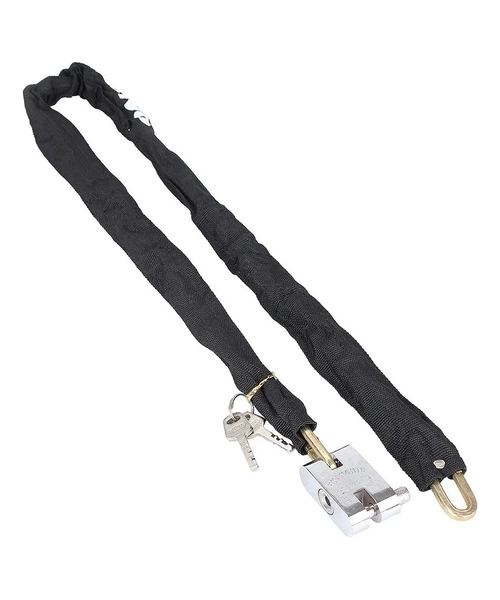 CANDADO CADENA PARA MOTOS Y BICICLETA 120 CM NEGRO - 3