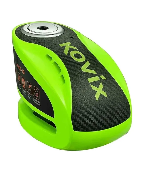 CANDADO DISCO MOTO KOVIX KNX10 ALARMA 120DB DOBLE LOCK 10MM - 2