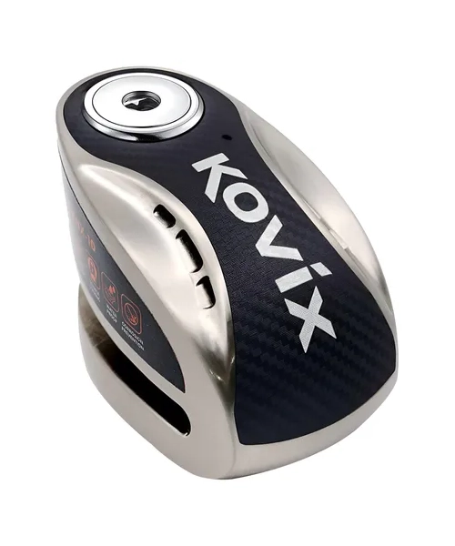 CANDADO DISCO MOTO KOVIX KNX10 ALARMA 120DB DOBLE LOCK 10MM - 3