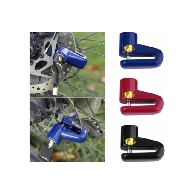 CANDADO DISCO ANTIRROBO PARA BICICLETAS, MOTO Y SCOOTER - 2