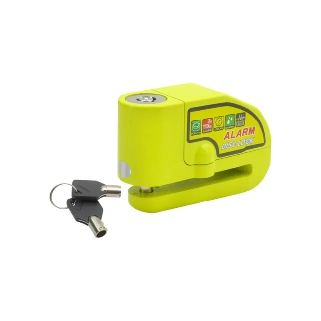 CANDADO DISCO MOTO Y BICI CON ALARMA GENE RICA - 1