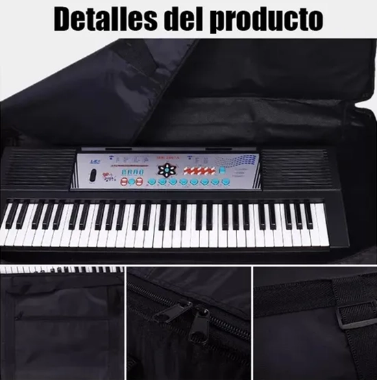 FUNDA PARA PIANO TECLADO PROTECCION BOLSA 61 LLAVES - 4