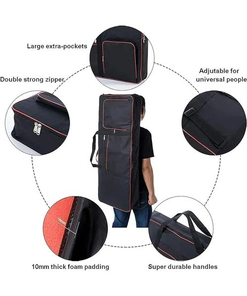 FUNDA PARA TECLADO 61 TECLAS 102X42X13 CM - 5