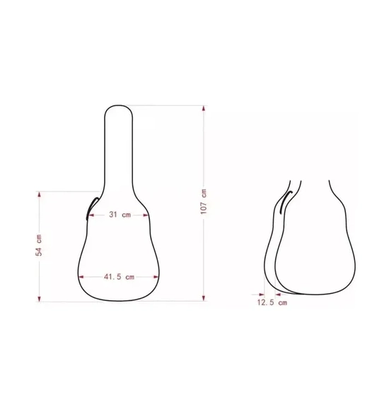 FUNDA PARA GUITARRA ACUSTICA 40 PULGADAS - 2