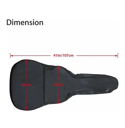 FUNDA DE TRANSPORTE PARA GUITARRA ACUSTICA 41 PULGADAS - 4