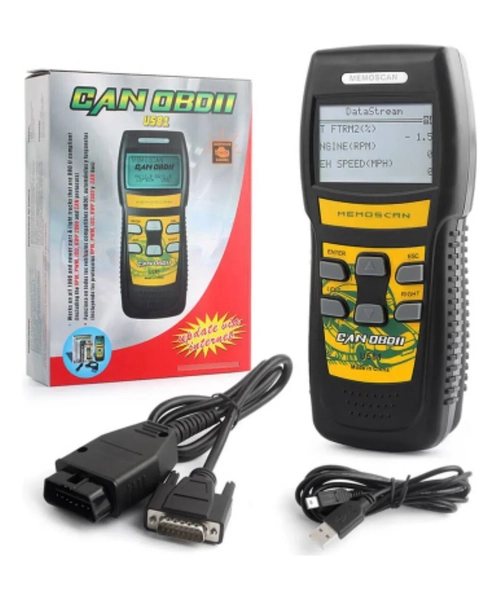 HERRAMIENTA SCANNER AUTOMOTRIZ MULTIMARCA OBDII MEMOSCAN U581 - 1
