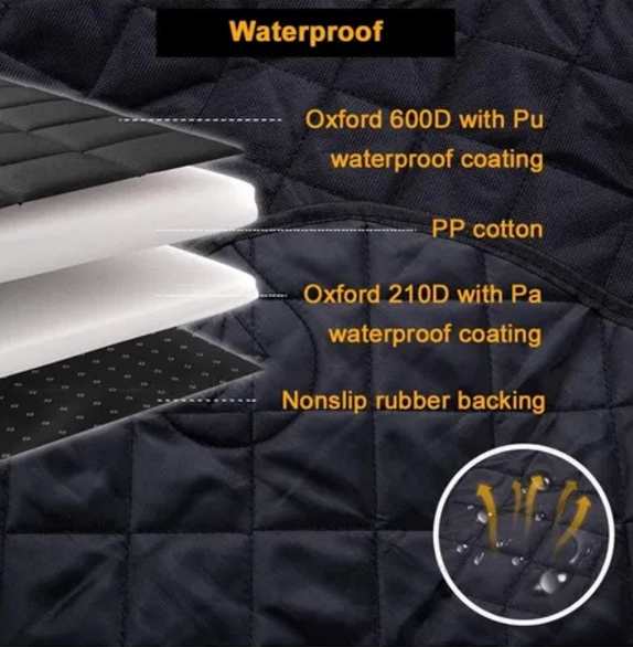 CUBRE ASIENTO IMPERMEABLE PARA MASCOTAS EN AUTO - 3